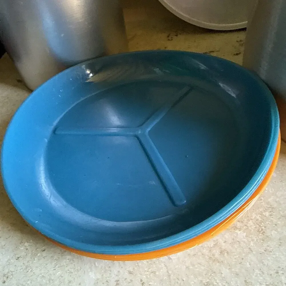 Vintage Seaway 6 Party Aluminum Cook Set Camping Cooking Pot Pan Plate Cup w/Box